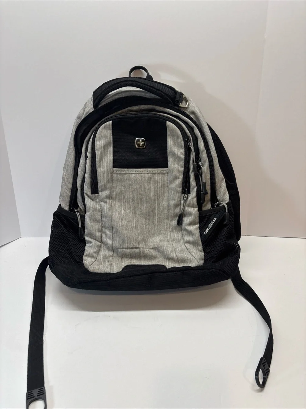 SwissGear Gray and Black unisex Backpack - Tech-Friendly Travel or School